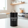 Pote para Biscoitos Minimalista – Preto