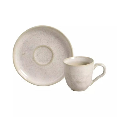Conjunto com 6 Xícaras de Café com Pires Bio Latte
