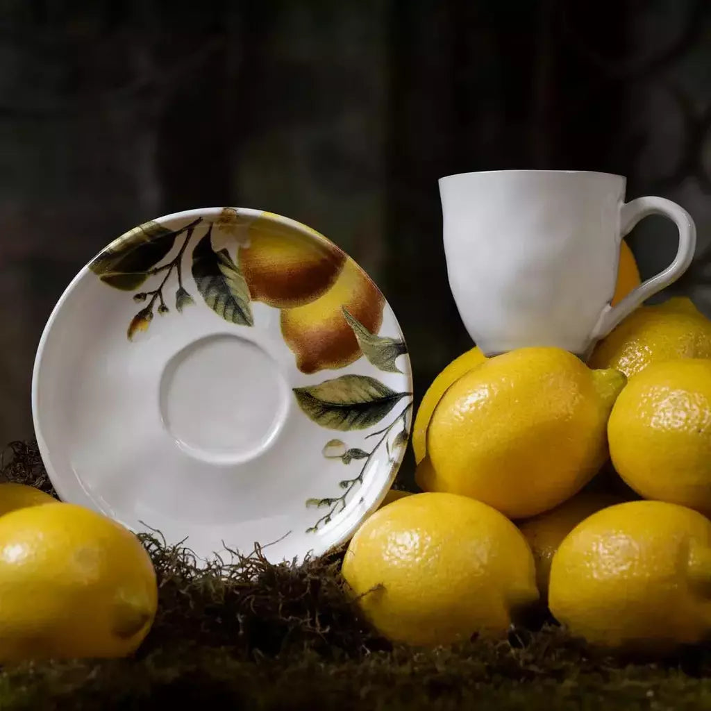 Conjunto com 6 Xícaras de Café com Pires Bio Limonata