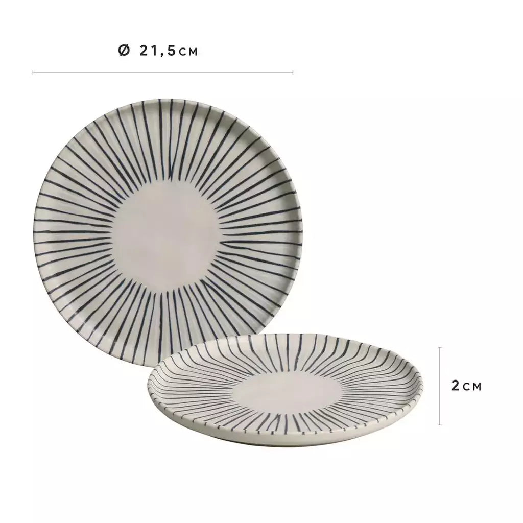 Conjunto com 6 Pratos de Sobremesa Bio Elemento