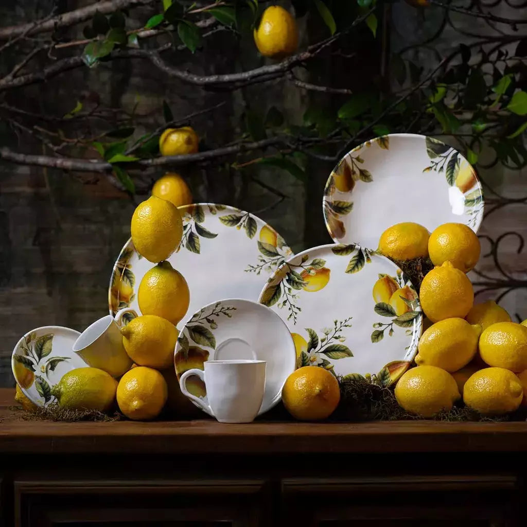 Conjunto com 6 Pratos Raso Bio Limonata