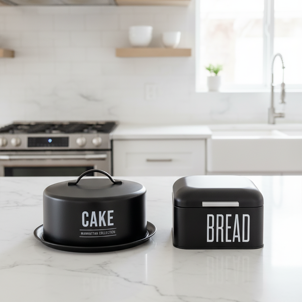 Boleira com Tampa Hermética – Design Moderno Preto