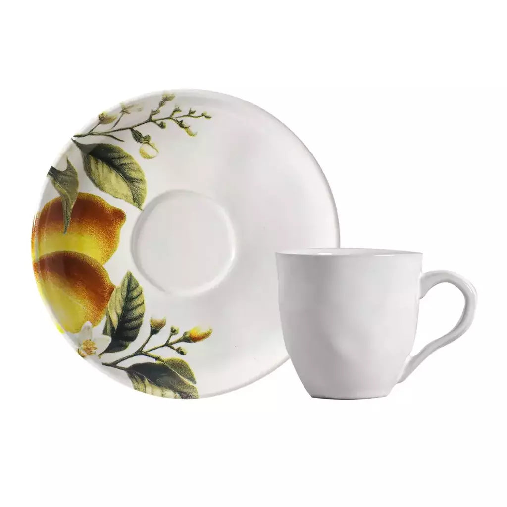 Conjunto com 6 Xícaras de Café com Pires Bio Limonata