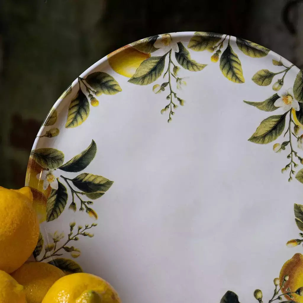Conjunto com 6 Pratos Raso Bio Limonata