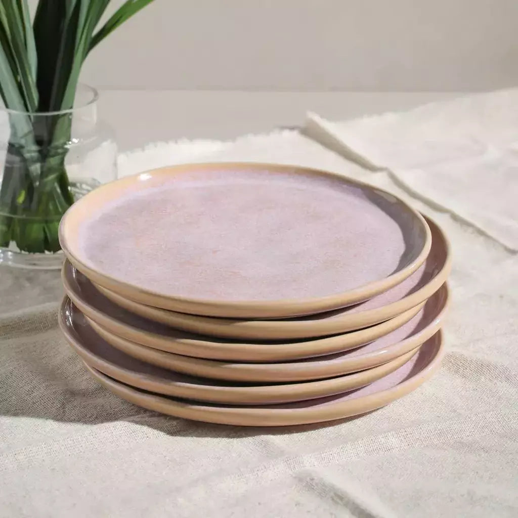 Conjunto com 6 Pratos de Sobremesa Bio Litchi