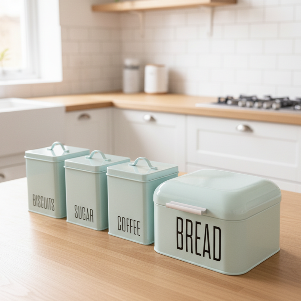 Pote para Biscoitos Retrô - Verde Menta