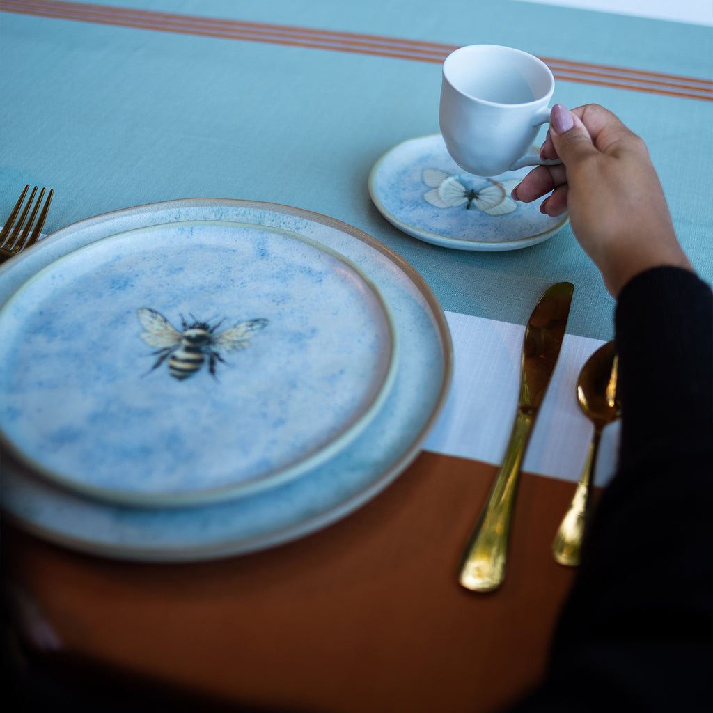 Conjunto com 6 Xícaras de Café com Pires Bio Animália
