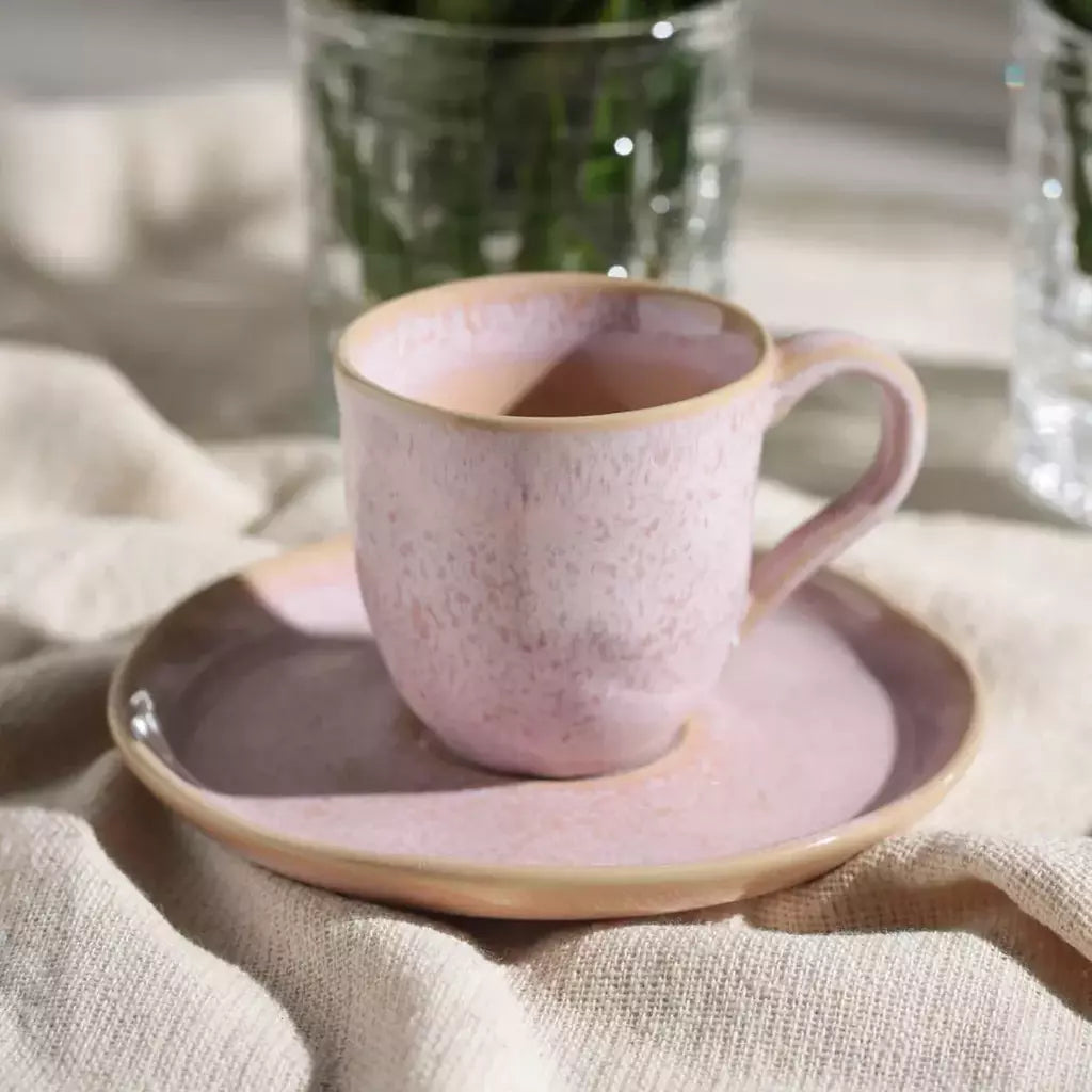 Conjunto com 6 Xícaras de Café com Pires Bio Litchi