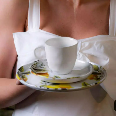 Conjunto com 6 Xícaras de Café com Pires Bio Limonata