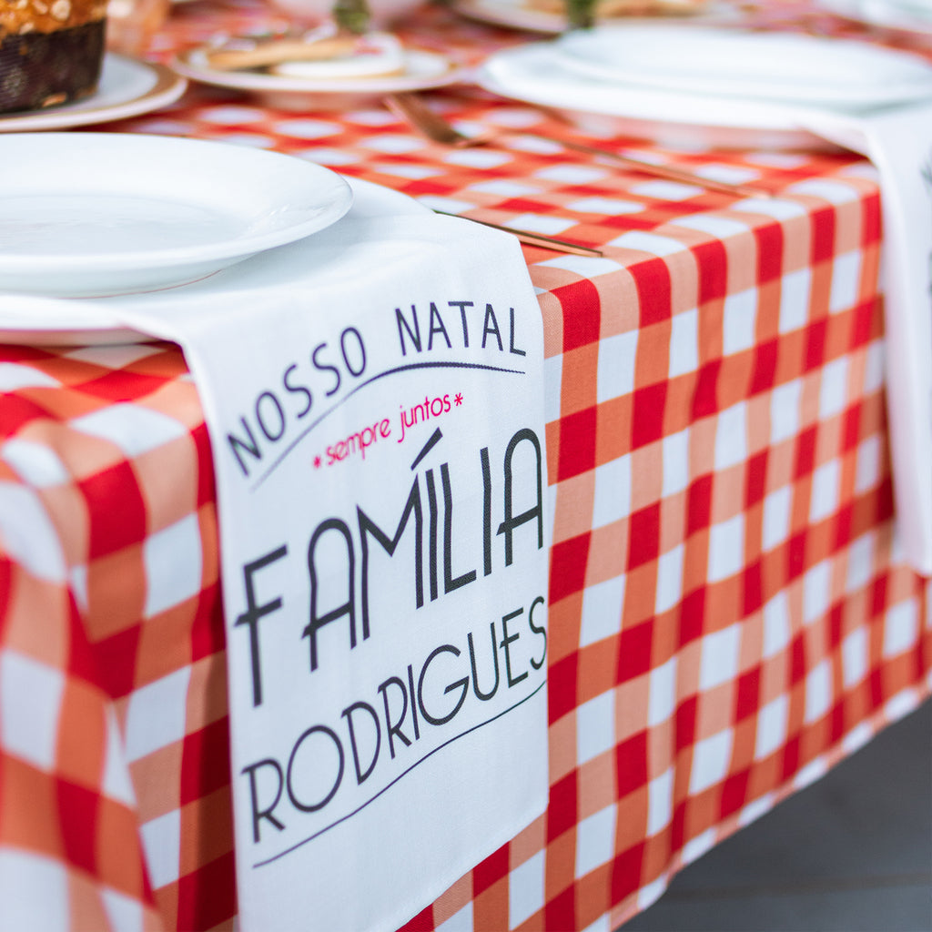 Toalha de Mesa Xadrez - vermelho